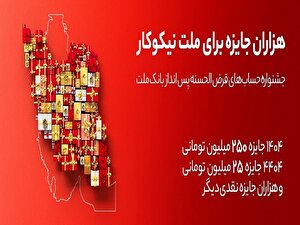 جایزه باران سپرده گذاران در جشنواره بزرگ حسابهای قرض الحسنه پس انداز بانک ملت جایزه باران سپرده گذاران در جشنواره بزرگ حسابهای قرض الحسنه پس انداز بانک ملت