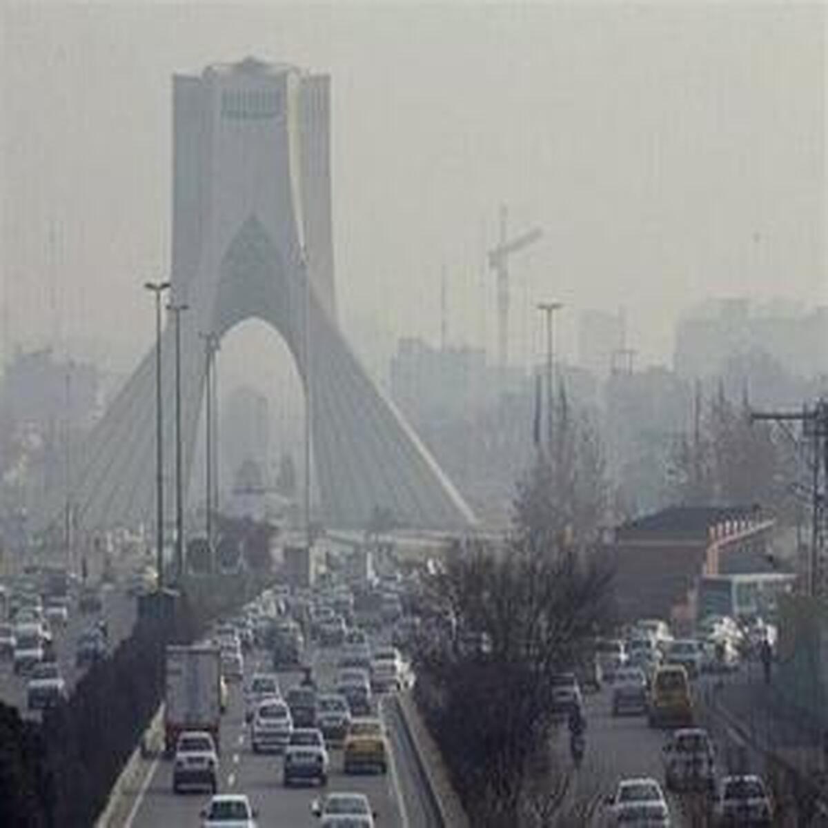 آلودگی هوای تهران به سطح ناسالم رسید