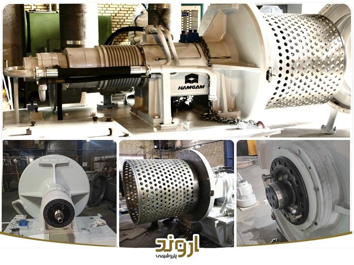 بومیسازی و تعمیر اساسی سانتریفیوژ Pusher P۱۰۰ در پتروشیمی اروند
