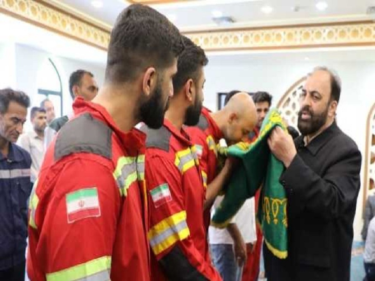 حضور کاروان خادمین حرم مطهر حضرت امام رضا (ع) در شرکت صبا فولاد خلیج فارس