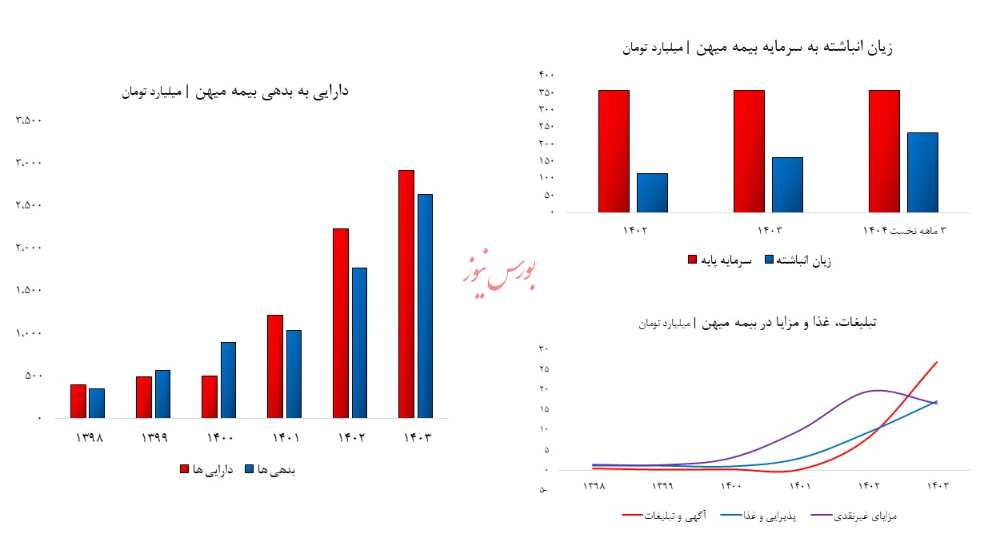 بیمه میهن، اسیر مشکلات مدیریتی/ چگونه ریخت و پاش‌ها، زیان خالص به بار آوردند؟