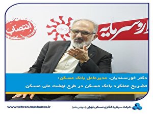 تشریح عملکرد بانک مسکن در طرح نهضت ملی