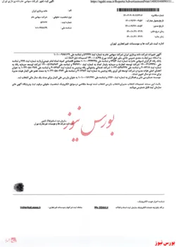تصمیمات مجمع فوق العاده 