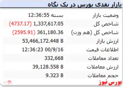 شاخص های قرمز درپایان بازار امروز