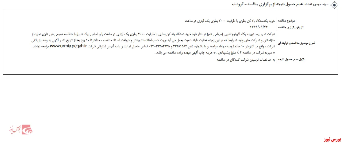 شرکت‌کنندگان مزایده 