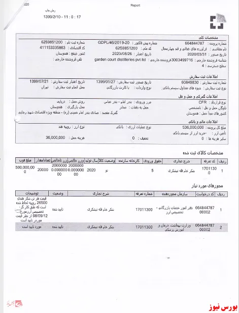 شکر خام 