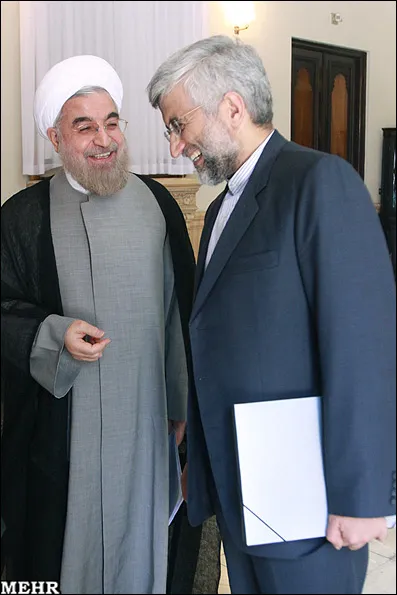 عکس/ جلیلی و روحانی به چه می‌خندند؟