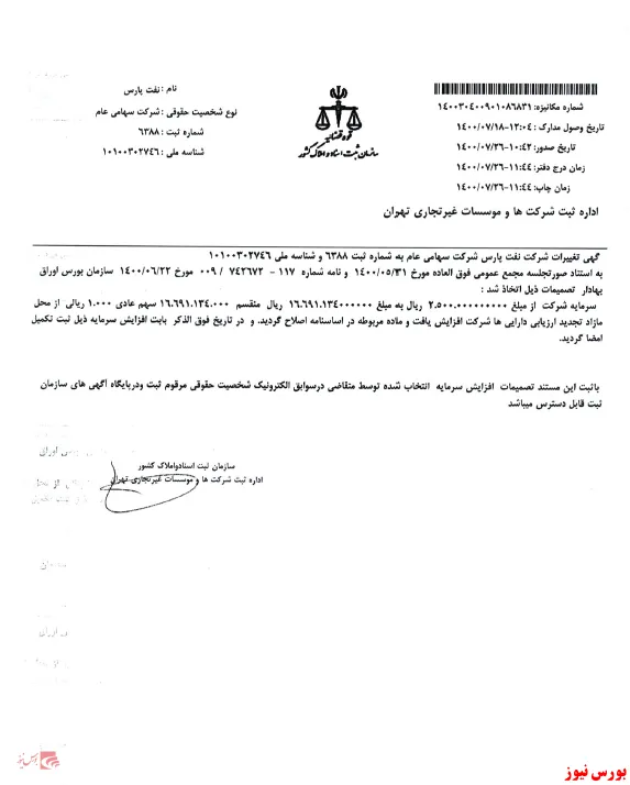 ثبت سرمایه 