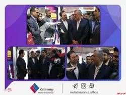 بازدید وزیر کار از غرفه بیمه ملت در نمایشگاه توانمندی‌های صادراتی جمهوری اسلامی ایران