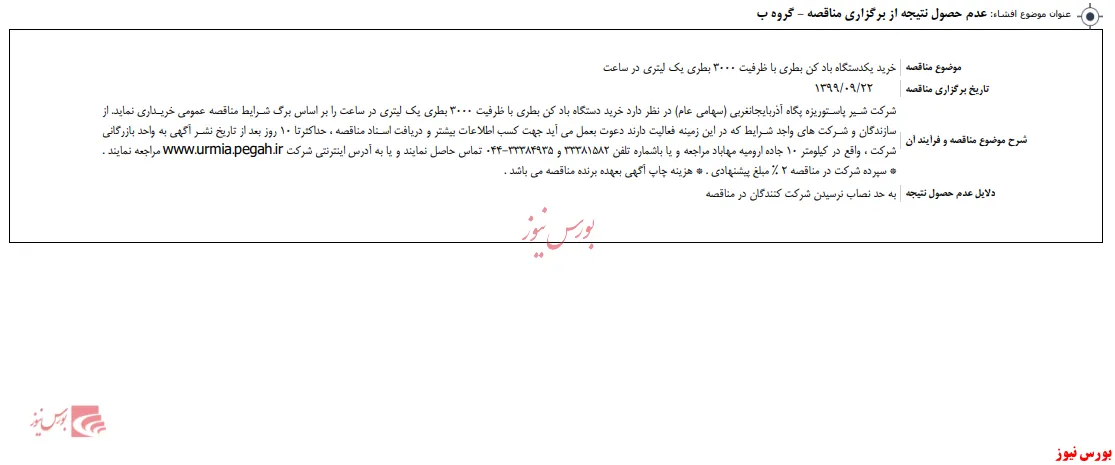 شرکت‌کنندگان مزایده 