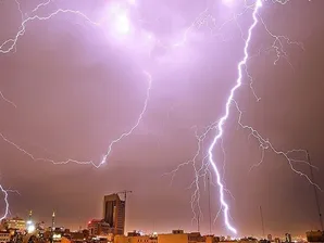 وقوع رگبار و رعد و برق در مناطقی از کشور