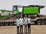 جرثقیل زنجیری ۱۸۰ تنی وارد شرکت فولاد خوزستان شد