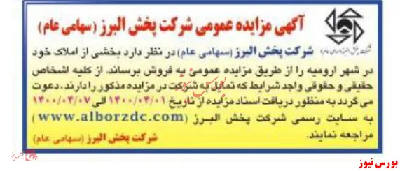 واگذاری ملک ارومیه 