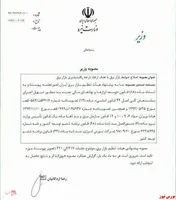 ابلاغ مصوبه افزایش قیمت برق