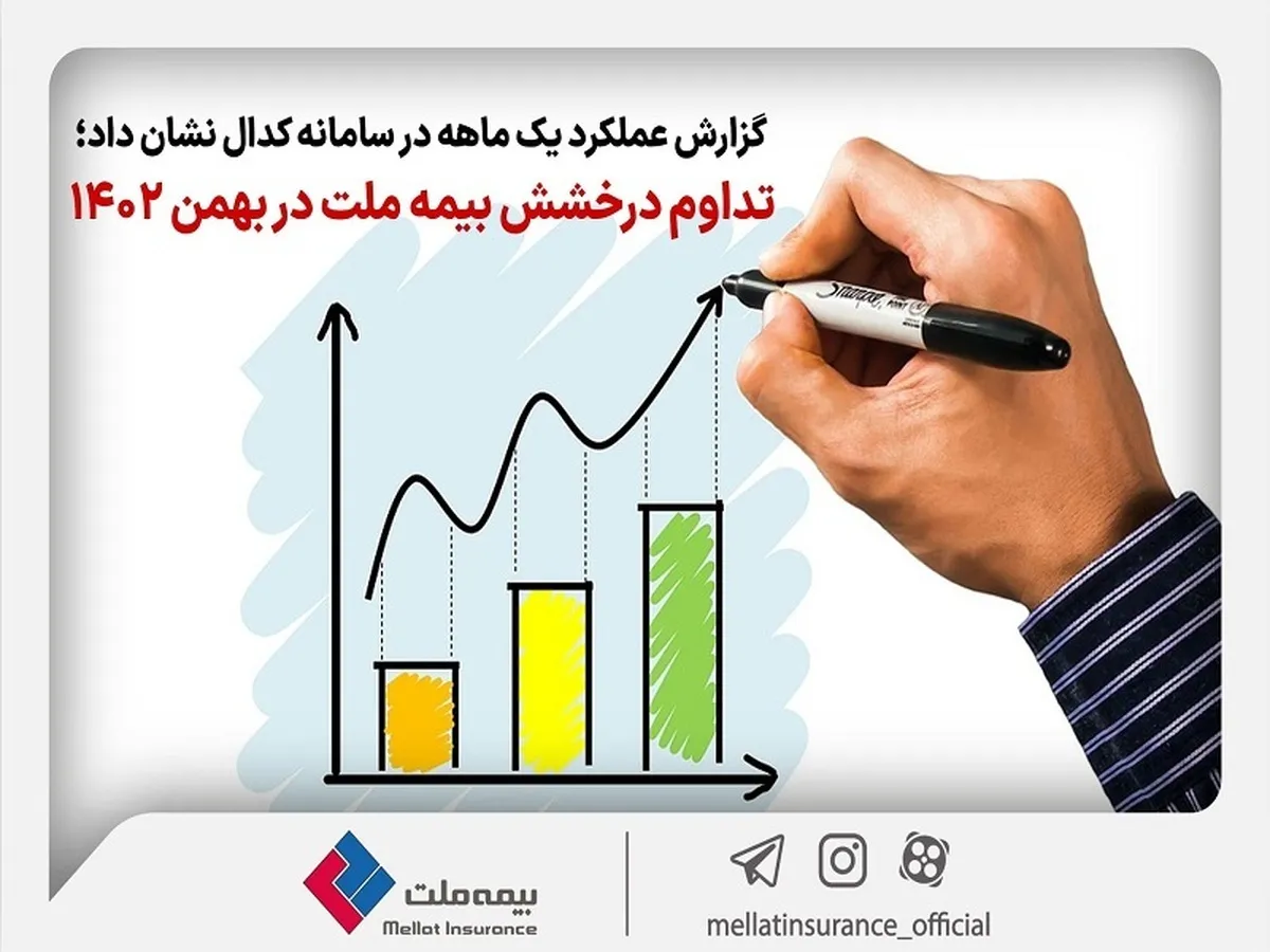تداوم درخشش بیمه ملت در بهمن ماه ۱۴۰۲/ ۷۷ درصد رشد درآمد در ۱۱ ماه