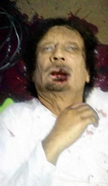 قذافی کشته شد؟+عکس
