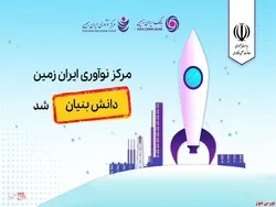 مرکز نوآوری بانک ایران زمین، دانش بنیان شد