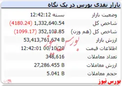 شاخص امروز هم منفی بود
