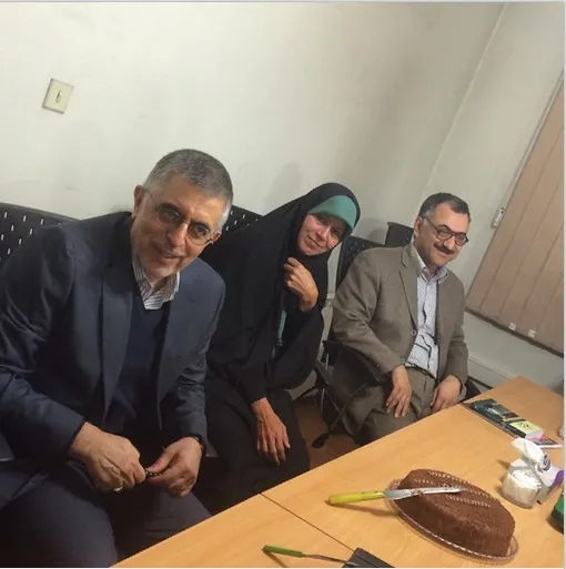 فائزه هاشمی در مراسم سالروز تولد کرباسچی