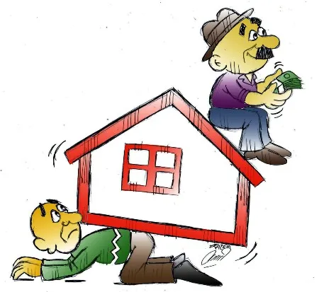 کاریکاتور/ اجاره های کمرشکن