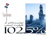 تولید بالاتر از ظرفیت اسمی در پتروشیمی مارون