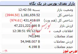 امروز هم شاخص منفی ماند