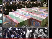 مراسم تشییع شهدای خدمت در دانشگاه تهران