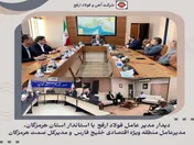 دیدار راهبردی مدیر عامل فولاد ارفع با استاندار استان هرمزگان و برخی مسئولین استان