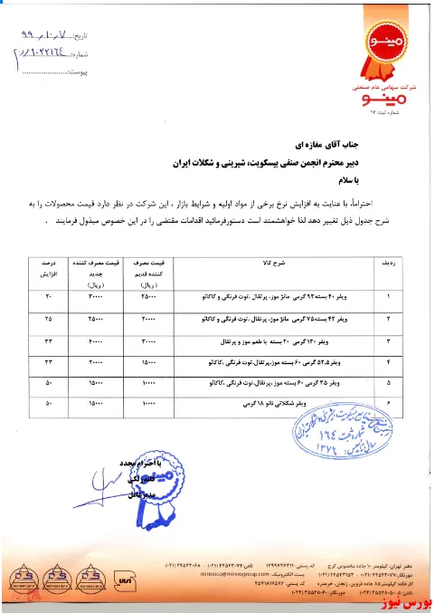 افزایش نرخ 