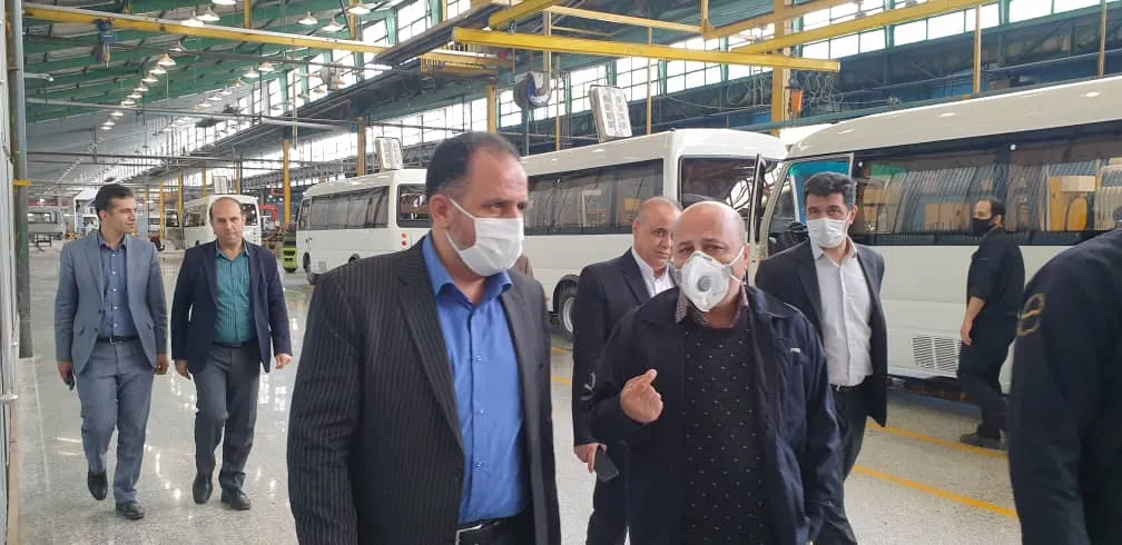 بازدید مدیر عامل شهرک های صنعتی استان قزوین از کارخانه بهمن دیزل