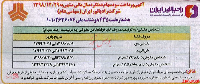 پرداخت سود 
